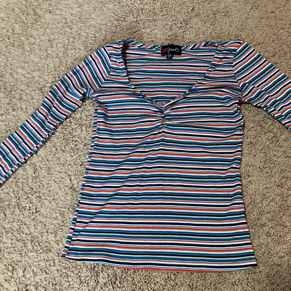 Striped Longsleeve Retro Top